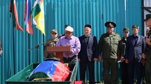В Дрожжановском районе простились с военнослужащим, который погиб в СВО