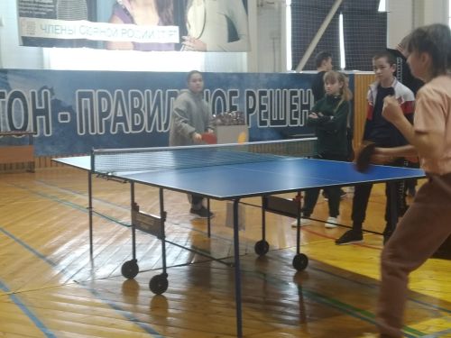 В Дрожжановском районе РТ прошли соревнования по настольному теннису