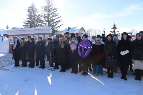 В Дрожжановском районе РТ состоялся торжественный митинг в честь Дня защитников Отечества