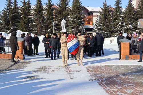 В Дрожжановском районе РТ состоялся торжественный митинг в честь Дня защитников Отечества
