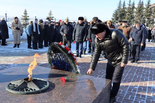 В Дрожжановском районе РТ состоялся торжественный митинг в честь Дня защитников Отечества