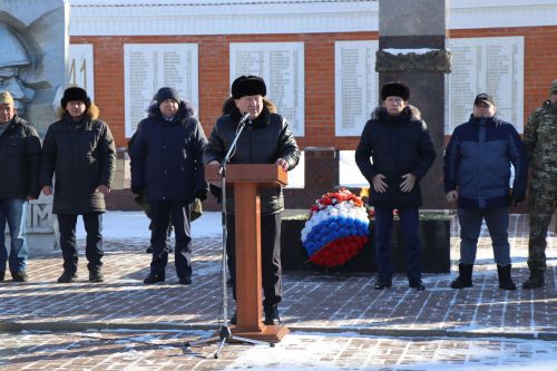В Дрожжановском районе РТ состоялся торжественный митинг в честь Дня защитников Отечества