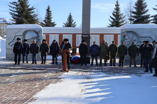 В Дрожжановском районе РТ состоялся торжественный митинг в честь Дня защитников Отечества