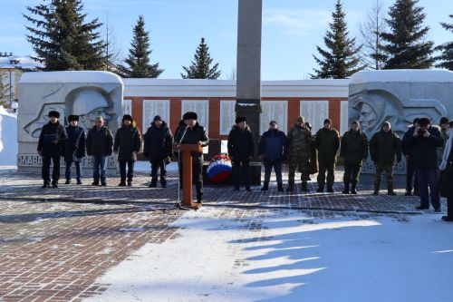 В Дрожжановском районе РТ состоялся торжественный митинг в честь Дня защитников Отечества