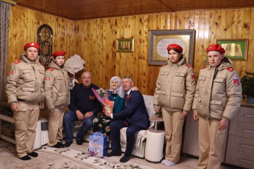 Тружеников тыла из села Малая Цильна Дрожжановского района РТ поздравили с наступающим праздником 9 мая