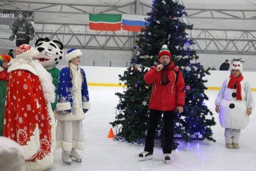 Старый новый год дрожжановцы отметили на ледовой арене