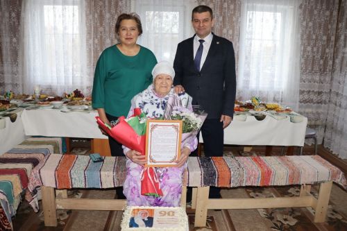 90-летний юбилей отметила жительница  Дрожжановского района РТ Рашида Заббарова