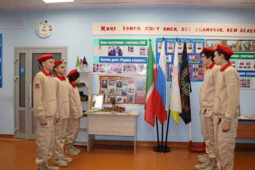 В селе Старые Чукалы Дрожжановского района РТ увековечили память бойца  СВО