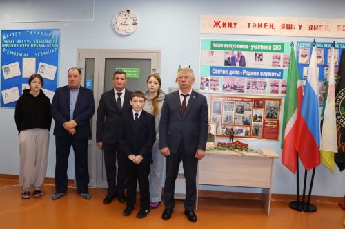 В селе Старые Чукалы Дрожжановского района РТ увековечили память бойца  СВО