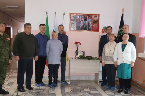 В селе Убеи Дрожжановского района РТ увековечили память участника СВО