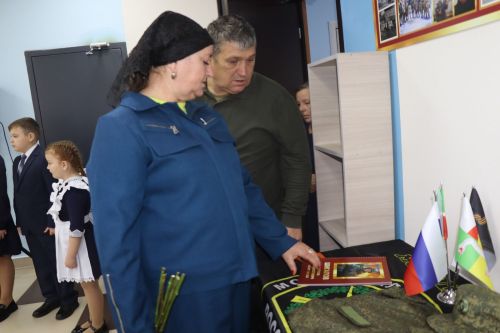 В Марсовской школе Дрожжановского района РТ открыли Мемориал памяти герою СВО