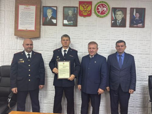 В Дрожжановском районе РТ чествовали сотрудников органов внутренних дел