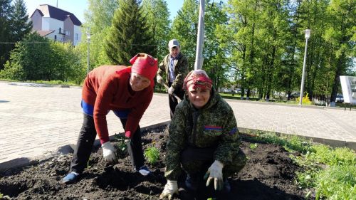 В Дрожжановском районе РТ началась посадка цветов