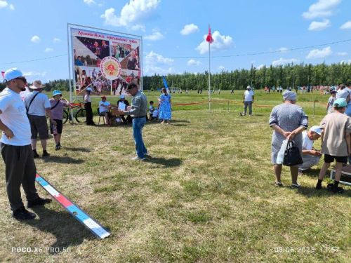 В Дрожжаном  в рамках празднования «Сабантуй 2025» работала мобильная площадка ВФСК «Готов к труду и обороне»