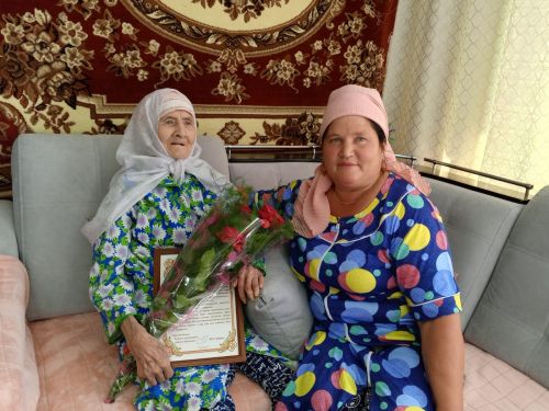 Жительнице села Большая Цильна Дрожжановского района РТ Нурижан Хисамутдиновой исполнилось 90 лет