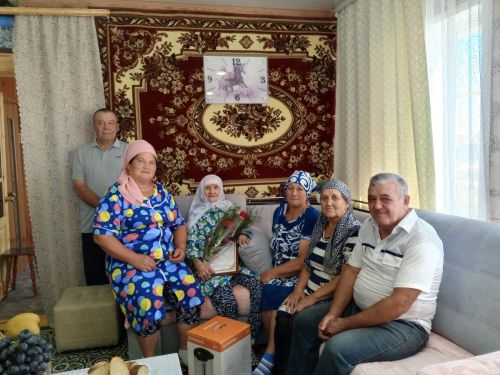 Жительнице села Большая Цильна Дрожжановского района РТ Нурижан Хисамутдиновой исполнилось 90 лет