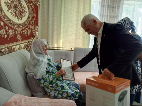 Жительнице села Большая Цильна Дрожжановского района РТ Нурижан Хисамутдиновой исполнилось 90 лет