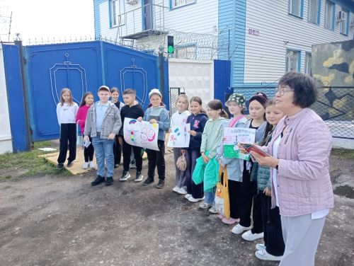 Дети летнего пришкольного лагеря «Солнышко» МБОУ «Стародрожжановской сош № 1» побывали в гостях у автоинспекторов района