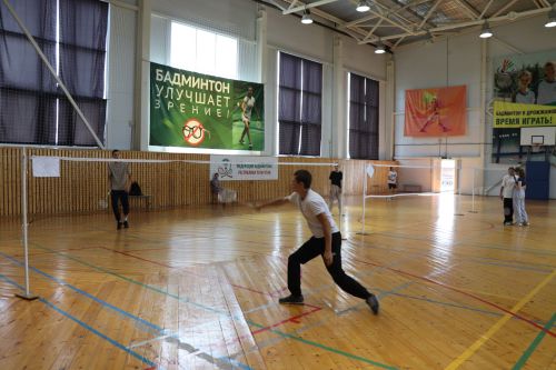 В Дрожжановском районе прошел турнир по бадминтону ко Дню физкультурника