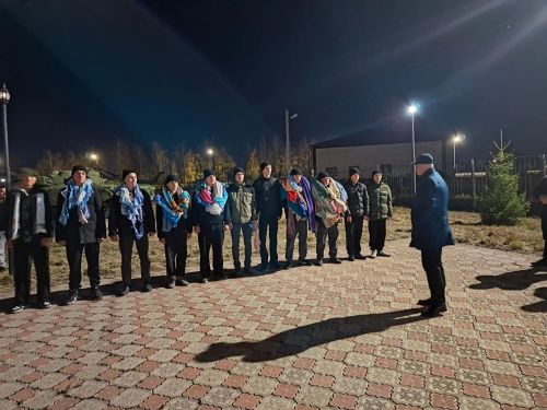 Из Дрожжановского района проводили вторую команду новобранцев