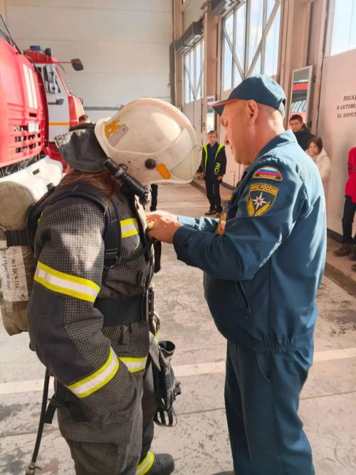 В 114 пожарно-спасательной части Дрожжановского района прошла экскурсия для школьников