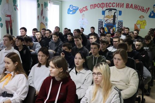 В техникуме Дрожжановского района прошла встреча с ветеранами боевых действий