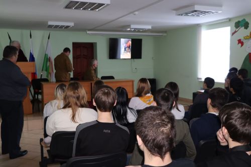 В техникуме Дрожжановского района прошла встреча с ветеранами боевых действий