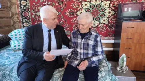 Старейший житель Дрожжановского района отмечает 97-летие