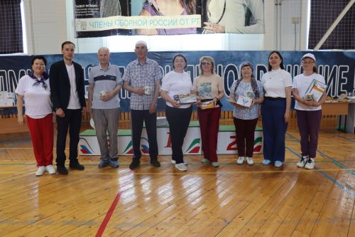 Пенсионеры Дрожжановского района поборолись за выход на республиканскую Спартакиаду
