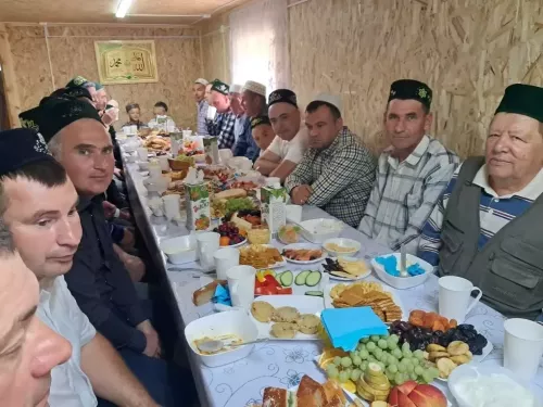 В селе Старые Какерли Дрожжановского района провели Курбан-байрам в мечети «Нурфасих»
