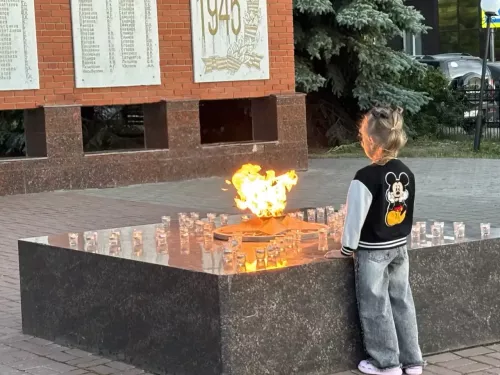В Дрожжановском районе зажгли свечи в память о павших героях