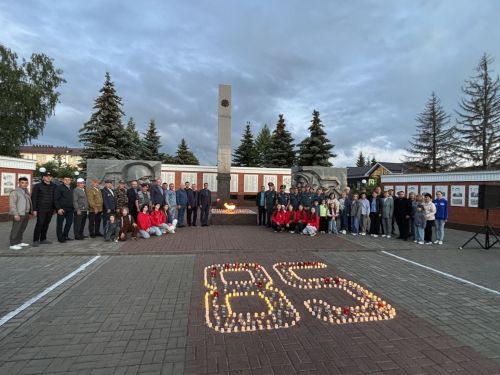 В Дрожжановском районе зажгли свечи в память о павших героях