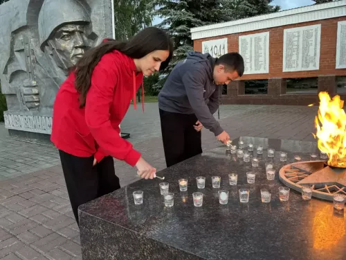 В Дрожжановском районе зажгли свечи в память о павших героях