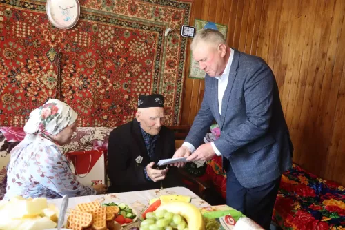 95-летний юбилей  отметил труженик тыла из Татарских Тюков Дрожжановского района