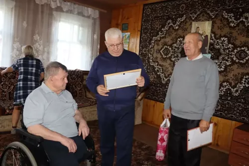 Ветерана труда из села Городище Дрожжановского района поздравили с юбилеем