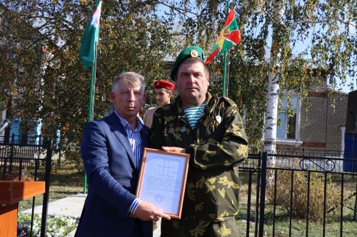Открытие памятника всем пограничникам в селе Большая Цильна Дрожжановского района-2023
