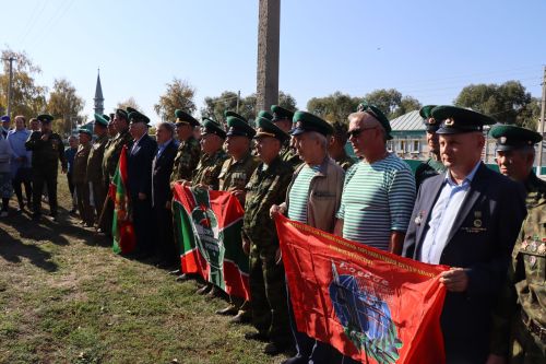 Открытие памятника всем пограничникам в селе Большая Цильна Дрожжановского района-2023