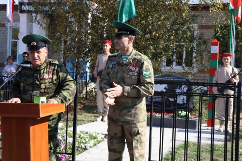 Открытие памятника всем пограничникам в селе Большая Цильна Дрожжановского района-2023
