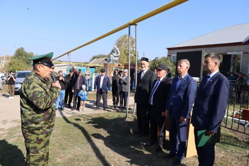 Открытие памятника всем пограничникам в селе Большая Цильна Дрожжановского района-2023