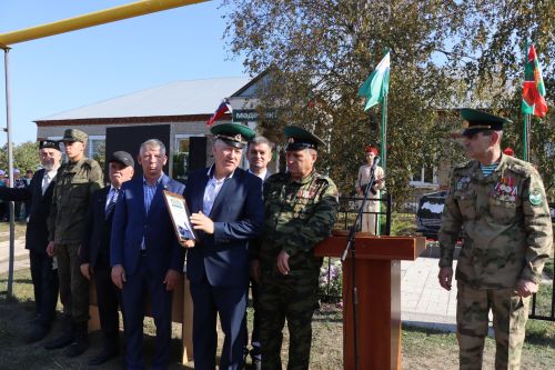 Открытие памятника всем пограничникам в селе Большая Цильна Дрожжановского района-2023