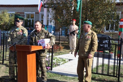 Открытие памятника всем пограничникам в селе Большая Цильна Дрожжановского района-2023