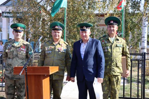 Открытие памятника всем пограничникам в селе Большая Цильна Дрожжановского района-2023