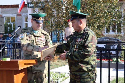 Открытие памятника всем пограничникам в селе Большая Цильна Дрожжановского района-2023