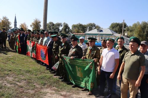 Открытие памятника всем пограничникам в селе Большая Цильна Дрожжановского района-2023