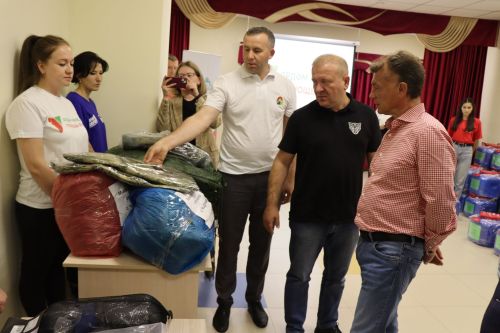Максим Топилин с рабочим визитом в Дрожжаном 2023