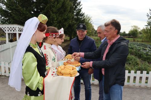 Максим Топилин с рабочим визитом в Дрожжаном 2023