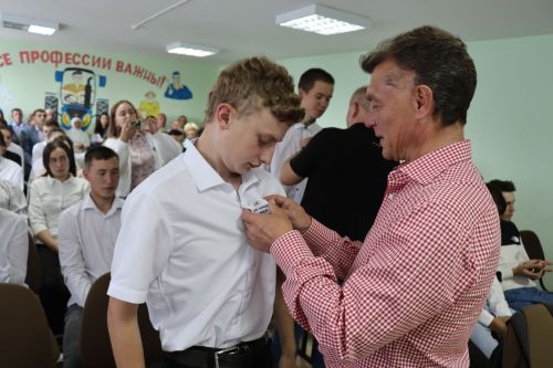 Максим Топилин с рабочим визитом в Дрожжаном 2023