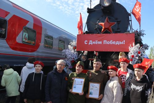 Поезд Победы в Дрожжановском районе -2025