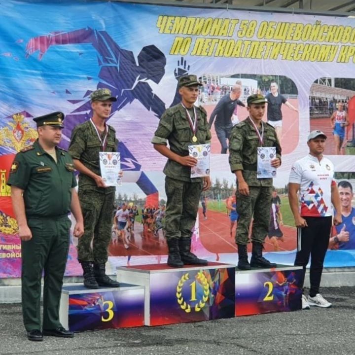 Дрожжановский военнослужающий занял 1 место в чемпионате по легкоатлетическому кроссу