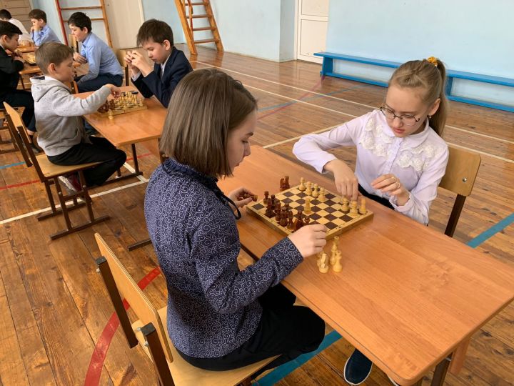 Дрожжановские лицеисты сыграли в шахматы на призы партии "Единая Россия"